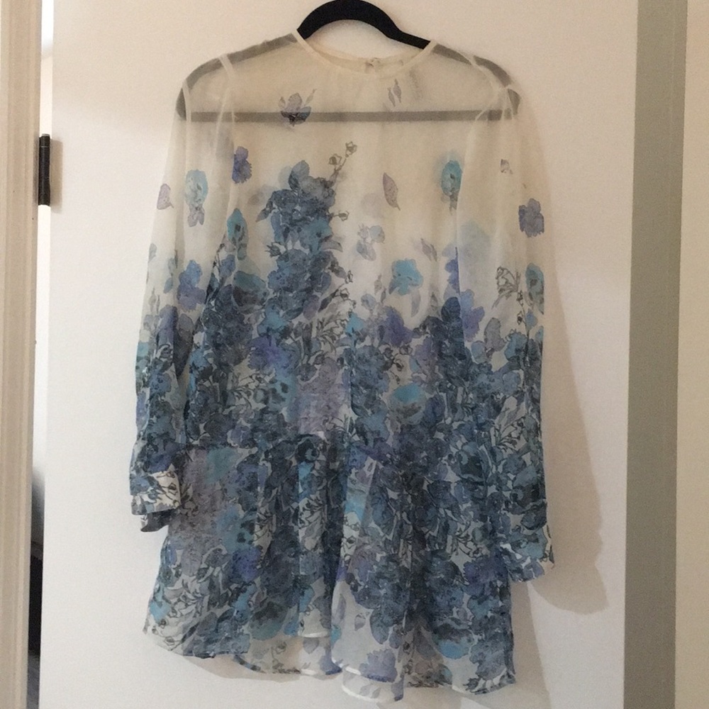 Bec & Bridge Sheer floral tunic